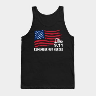 9/11 20th Anniversary Tribute to our Firefighter Heroes Tank Top